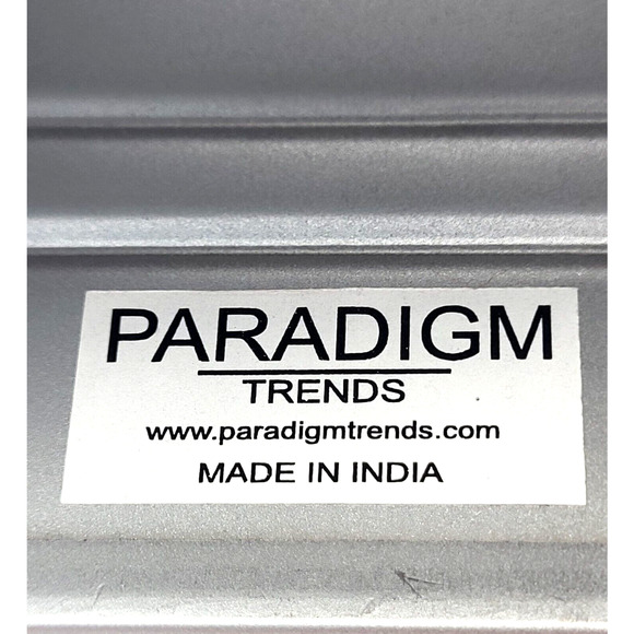 Paradigm Chrome Tissue Box Cover Made in India 5x5x5.5" NEW with Tag - Picture 5 of 8